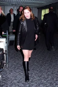 Kate Winslet Actress February 98 Arriving at Heathrow Airport from Los Angeles