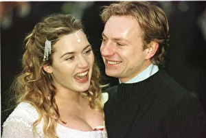 Kate Winslet actress on her Wedding Day November 1998 with husband Jim Threapleton