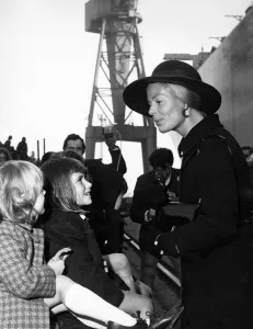 00912 Prints: Katharine, Duchess of Kent at launching of Furness Bridge at Swan Hunter, Haverton Hill