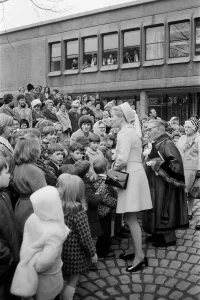Katharine, Duchess of Kent, opens the new Civic Centre in Castleford, West Yorkshire