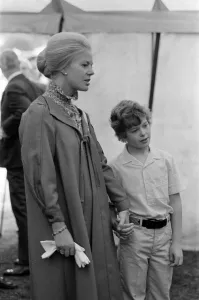 Katharine, Duchess of Kent and her son Lord Nicholas Windsor attend the annual