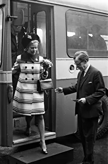Katharine, Duchess of Kent visits the Courtaulds factory in Wolverhampton