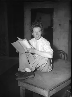 Core54 Prints: Katherine Hepburn April 1952, rehersing for the play Millionaire