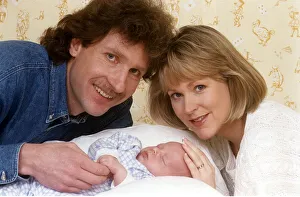 00126 Prints: Kathryn Holloway TV Presenter UK Living with husband Andy Watts and son Sam