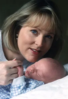 00127 Prints: Kathryn Holloway TV Presenter of UK Living with son Sam James Holloway