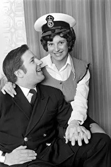 00068 Prints: Kathy Houlding with her husband John who is a Chief Petty Officer in the Royal Navy