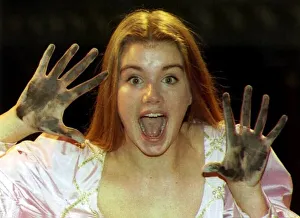 Kathy Pitkin actress seen here playing Sleeping Beauty in Leeds. 30th November 1992