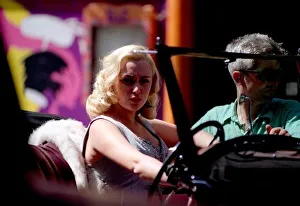 Keeley Hawes actress as Diana Dors August 1998 On set during filming of new BBC