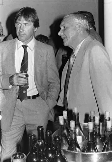 Drinks Prints: Keith Burkinshaw Tottenham Hotspur Manager with Spurs legend Bill Nicholson