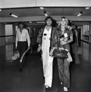 Keith Moon, drummer with rock group The Who and Annette Walterlax