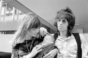 Keith Richard of the Rolling Stones at Kings College Hospital on 18 August 1969 to