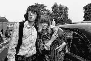 00173 Prints: Keith Richard of the Rolling Stones at Kings College Hospital on 18th August 1969 to