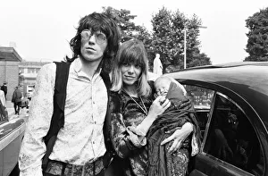 00386 Prints: Keith Richard of the Rolling Stones at Kings College Hospital on 18th August 1969 to