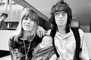 Keith Richards of the Rolling Stones at Kings College Hospital on 18 August 1969 to