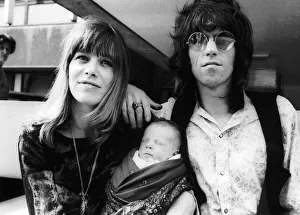 Keith Richards of the Rolling Stones at Kings College Hospital on 18 August 1969 to