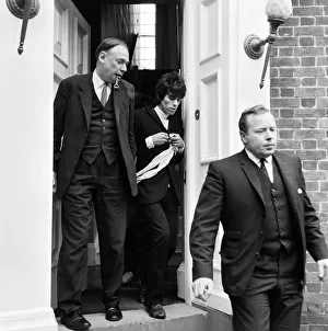 Drugs Prints: Keith Richards of Rolling Stones leaves his hotel in Chichester during the group