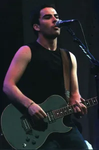 Kelly Jones of the indie group Stereophonics on stage at T in the Park July 1999