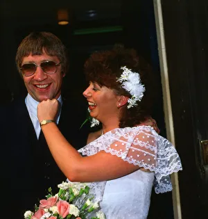 Ct Scan Prints: Ken Buchanan former boxer August 1983 Wedding day with bride wife