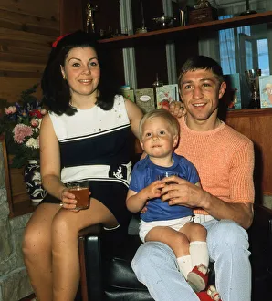 Black Eye Prints: Ken Buchanan boxer February 1975 With wife Carol Buchanan and son Mark Buchanan