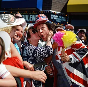 Tourism Prints: Ken Dodd, accompanied by six of his Diddymen, opens Coral Island