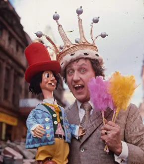 Mouth Prints: Ken Dodd comedian on tour in Glasgow, Scotland, 9th October 1972