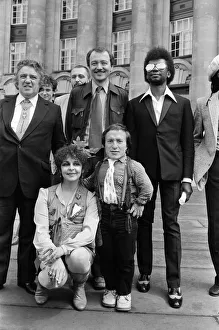 Ken Livingstone, Chairman of the GLC meets some of the stars who will be in the open air