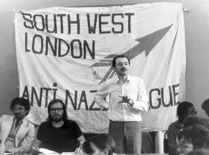 01428 Prints: KEN LIVINGSTONE, LABOUR LEADER OF THE GLC DELIVERS A FIERCE ATTACK ON POLICING