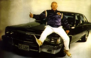 Ken Morley Actor who plays the part of Reg Holdsworth in TV Soap Coronation Street sits