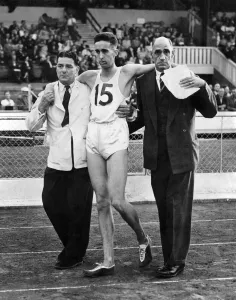 Ken Norris races Pirie out of six miles. Gordon Pirie created the athletic sensation of