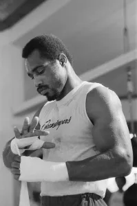 Ken Norton training at the Solar Gym ahead of his third title fight with Muhammad Ali