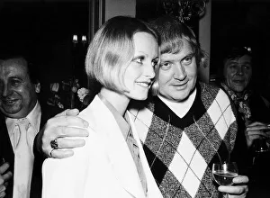 00029 Prints: Ken Russell director and model Twiggy at a reception in London to give details of his