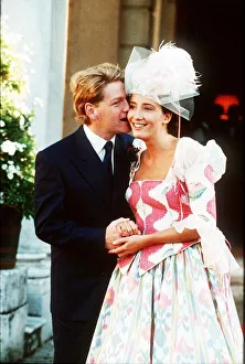 Weddings Prints: Kenneth Branagh Actor getting married to actress Emma Thompson August 1989
