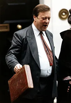 00650 Prints: Kenneth Clarke Home Secretary Conservative politician leaving number eleven Downing