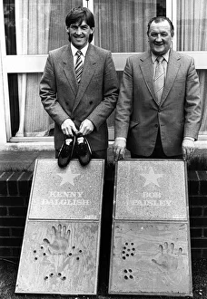 Kenny Dalglish and Bob Paisley join Pathway of Honour 1983 paving stones in