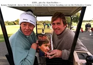 Images Dated 3rd October 1996: Kenny Dalglish with golfer Gordon Sherry at the launch of his new book Dalglish held