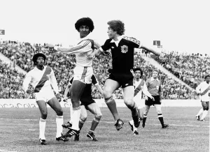 00242 Prints: Kenny Dalglish (Scotland) in action against Peru in World Cup 1978 Peru 3