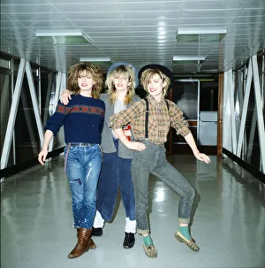 01088 Prints: Keren Woodward, Sarah Dallin and Siobhan Fahey of Bananarama at Heathrow Airport to go to