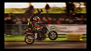 Kevin Carmichael during stunt Championships March 1998 Motorcycle circa 1998