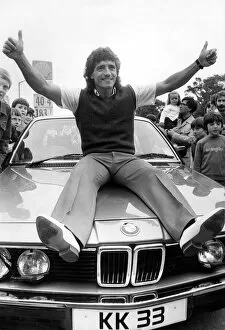 Images Dated 1st August 1982: Kevin Keegan with his new £20, 000 BMW 732i which he can only keep as long as he