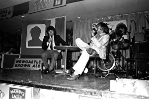 The Kevin Keegan Roadshow at the Heaton RAOB Club in February 1983 Kevin on stage