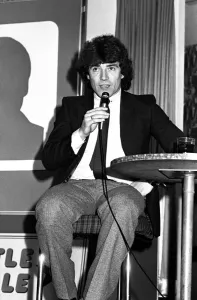 00437 Prints: The Kevin Keegan Roadshow at the Heaton RAOB Club in February 1983 Kevin on stage