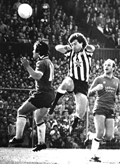 Kevin Keegan scores for Newcastle United with a header April 1984