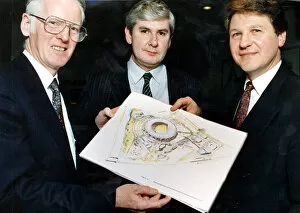 Images Dated 1st January 1992: KEVIN KELLY CELTIC FC NEW STADIUM PLANS 1992 UNVEILED PLANS FOR NEW FOOTBALL