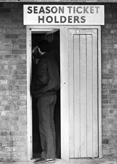Kevin Moseley and friend entering West Ham Football Club at the season ticket holder