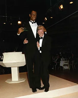 Kevin Peter Hall actor left with John Craven childrens newsreader October