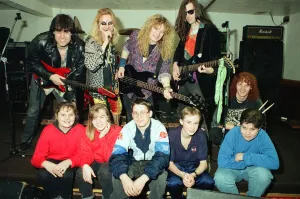 Kids from Baverstock School in Kings Heath visit Rich Bitch Studios in Selly Oak to watch