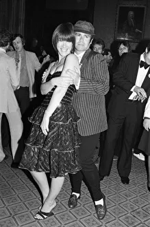 Kiki Dee and Elton John attend a House of Commons reception