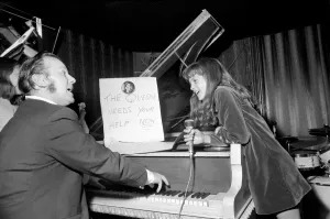 00034 Prints: Kim Fentiman, aged 12, read about the dockers have a whip-round for Prince Phillip