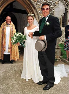 Kim Wilde Actress Singer arrives at the church for her wedding to Hal Fowler with her