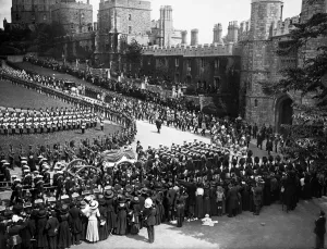 00127 Prints: King Edward VII May 1910 Funeral Procession Edward VII was born on November 9